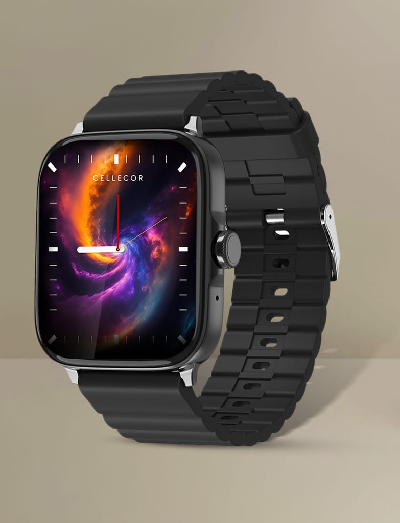 CELLECOR M2 Aqua 1.83" HD Display | 600 NITS | Health Suite | AI Voice | IP68 | 100+ Sport Modes | Long Battery Life | BT-Calling SmartWatch