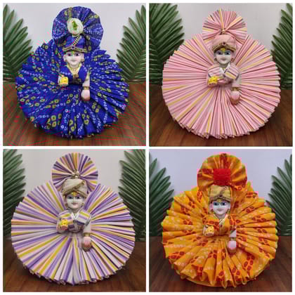 Exclusive Summer Dress Pack of 4 for laddu gopal ji with matching pagdi-0
