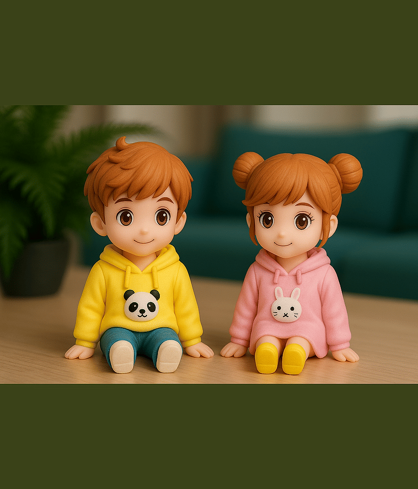 Exopick Couple & Human Figurine 6.5 cm - Pack of 2