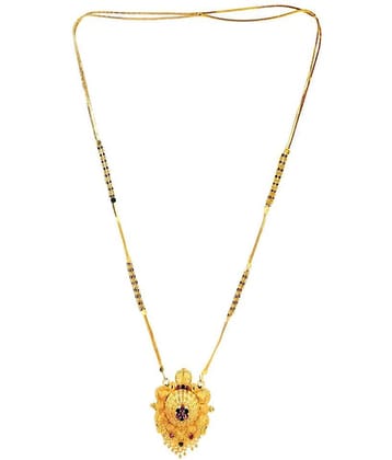 H M  PRODUCT GOLD PLATED ROYAL DESIGN MANGALSUTRA FOR WOMEN-100128