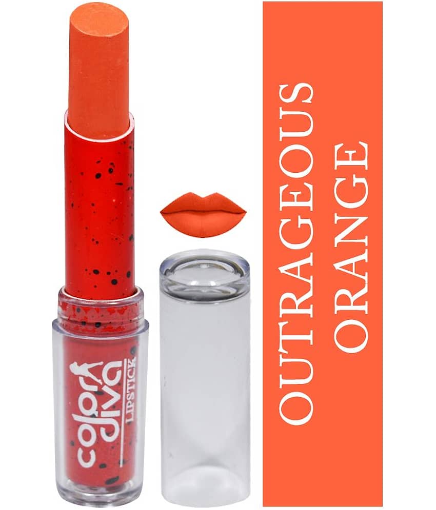 Color Diva Love Collection Lipstick Outrageous Orange 4.5 gm