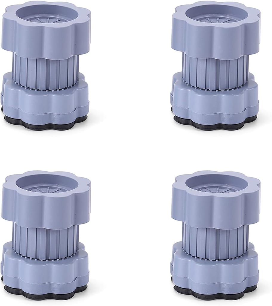 Washing Machine Vibration Pads - Adjustable Dryer Shock & Noise Cancelling Pads, Anti Vibration Pads for Washing Machine Support 4 Pcs