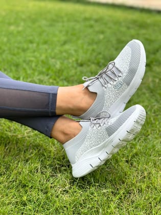Plush Sneakers-Grey / 36