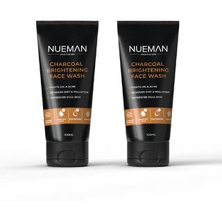 NUEMAN Charcoal Brightening Face Wash Combo Pack of 2 (100ml Each)