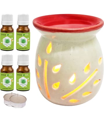 Peepalcomm Ceramic Aroma Oils & Diffusers Set - Pack of 7