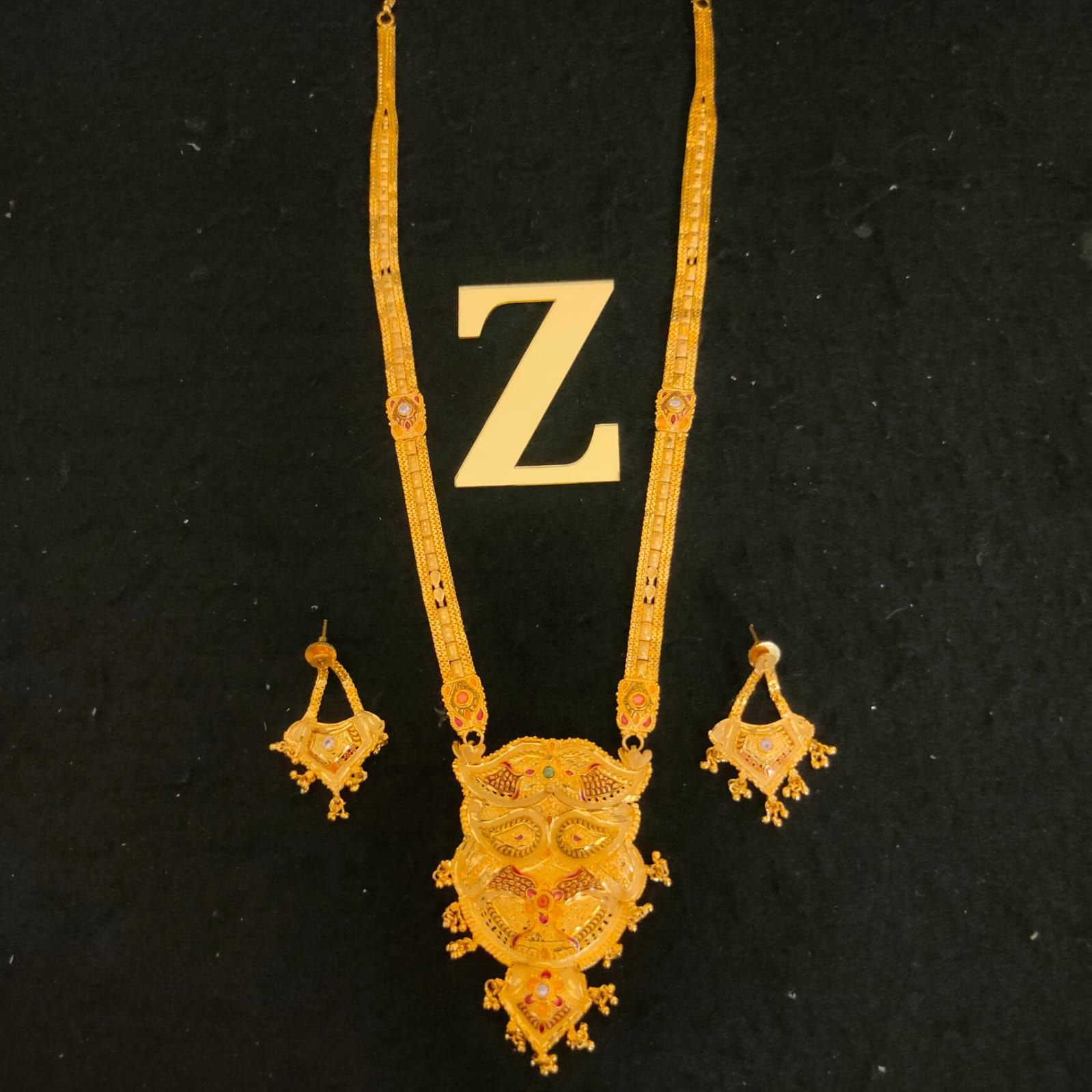 ZEVAR I One Gram Gold Plated Jewellery Set