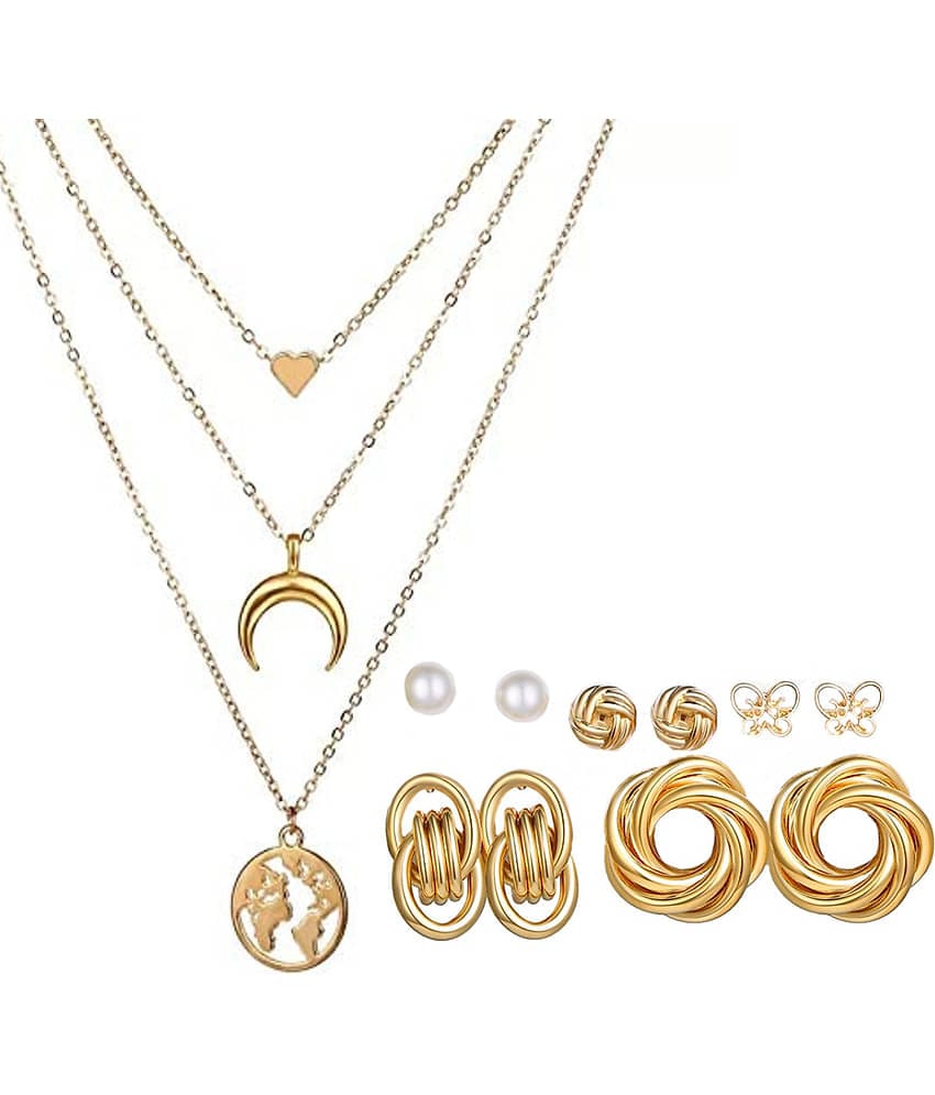 YOUBELLA Golden Body Chain ( Pack of 1 )