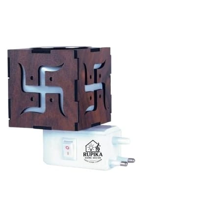 RUPIKA |Swastik Electric Kapoor Dani | Aroma Incense Burner | Camphor Diffuser | Electric Dhoop Dani for Home Office Puja Meditation