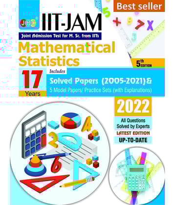 IIT JAM Mathematical Statistics Book For 2022, 17 Previous IIT JAM Mathematical Statistics Solved Papers And 5 Amazing Practice Papers, One Of The Best MSC Entrance Book Among All MSC Entrance Books