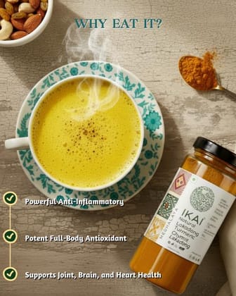 IKAI Natural Lakadong Turmeric | 8 % Curcumin Content | Regional Specialty - Meghalaya | 100g