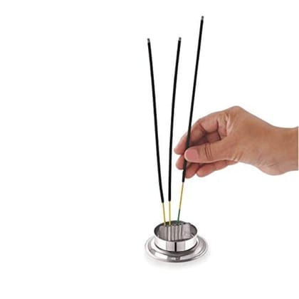 MAYAPURI Stainless Steel Agarbatti Incense Stick Stand Holder (Agarbatti Holder) for Home, Office & Temple (Pack of 1)