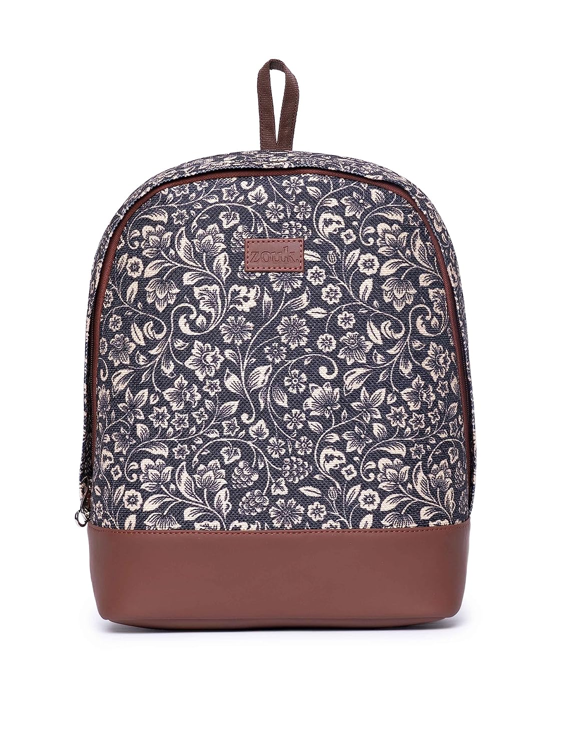 Printed Women's Jute Handcrafted Vegan Leather Multicolor Daypack/BackpackFor Travel, college, daily use, for girls women