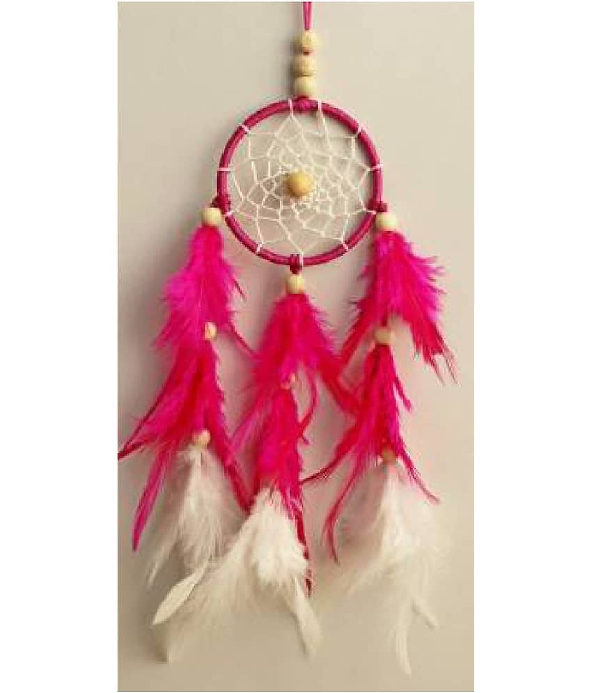 Lucky Traders Feather Multicolour Dream Catcher - Pack of 1 ( X cms )