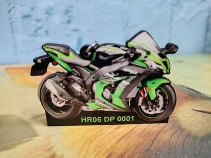 Personalized MDF Motorbike Keychain