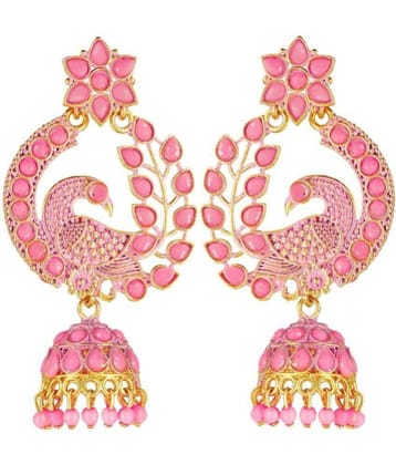 FASHION FRILL - Pink Drop Earrings ( Pack of 1 )