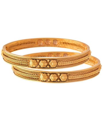 JFL - Jewellery For Less Golden Copper Pair Of Kadas