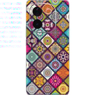 Yug Emporium Back Skin Wrap For IQOO Z9s Pro 5G Premium Quality Full Coverage (Flower) (Mobile Back Cover, Multicolor)