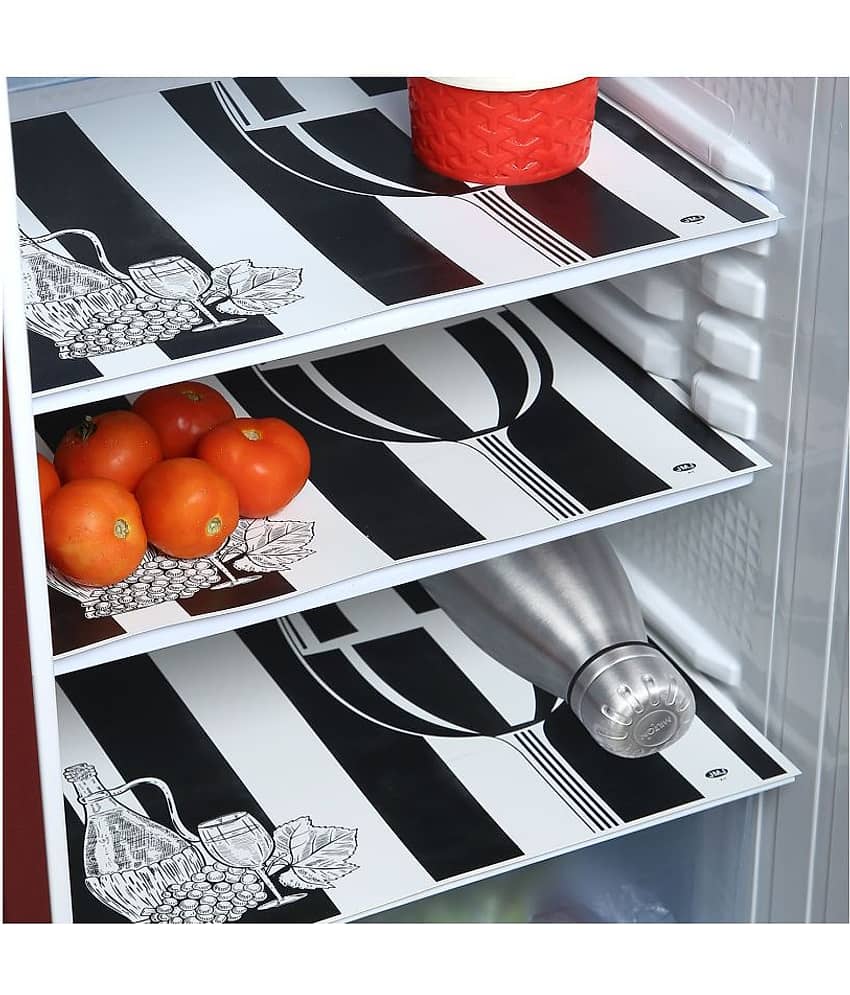 E-Retailer - Multicolor PVC Fridge  Mats (Pack of 1)