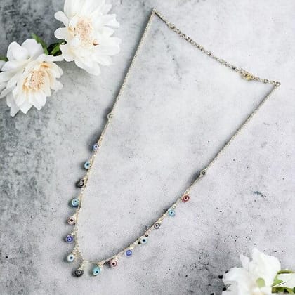 Brass Gold-Plated Evil Eye Chain
