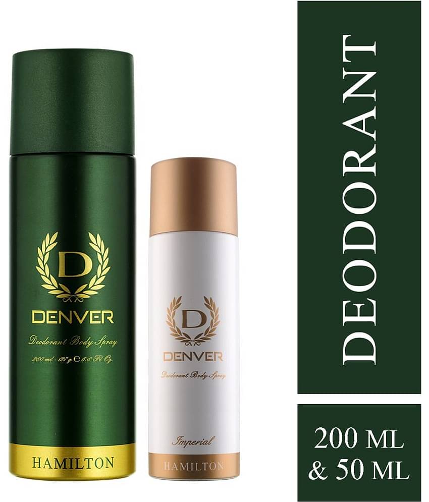 Denver Hamilton Deodorant Spray 200Ml & Imperial Nano 50Ml (Pack Of 2)