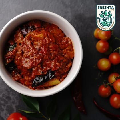 Sreshta Farms Andhra Tomato Pickle Tangy & Home-Style Taste
