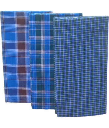 VUNNAVA Polyester Men's Lungi Multi ( Pack of 3 )