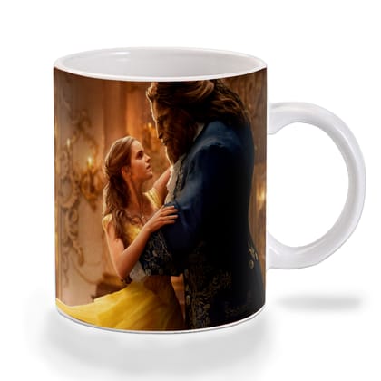 Multicolor Beauty And The Beast Emma And Dan Ceramic Mug