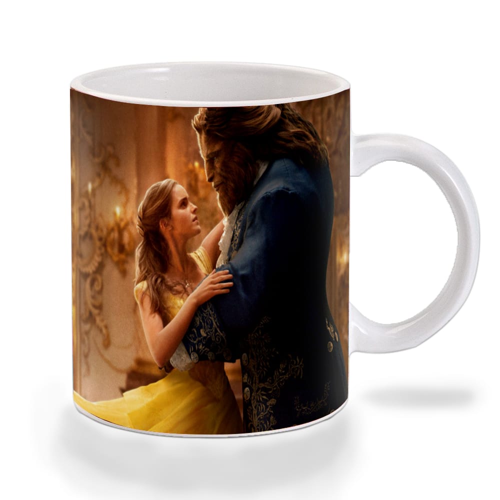 Multicolor Beauty And The Beast Emma And Dan Ceramic Mug