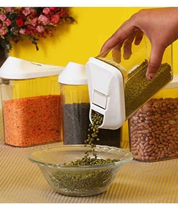 Analog Kitchenware Dal, Pasta, Grocery Plastic Food Container Set of 3 750 mL