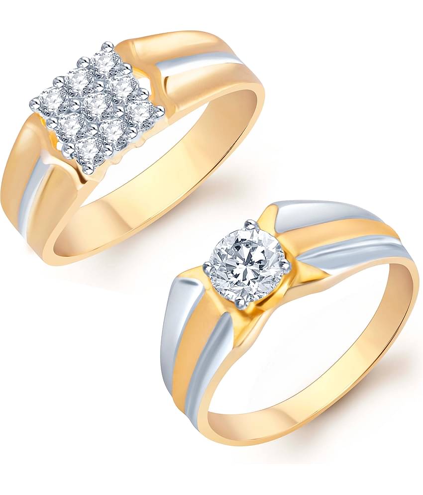 Sukkhi Alloy Multi Color Other Traditional 18kt Gold Plated Ring Set