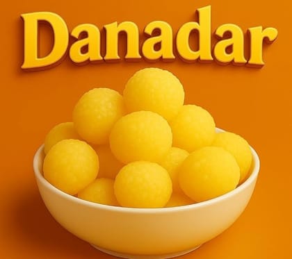 BANGLARMISTI Danadar | Traditional Bengali Sweet, Sugar Coated, Soft and Juicy , 7pcs Pack