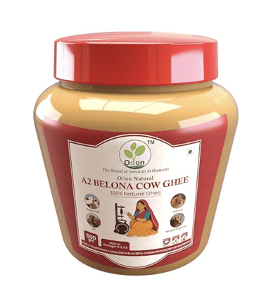 ODON NATURAL A2 Belona Gir Cow Ghee ,100% Pure & Traditional Ghee ,Rich in A2 Beta-Casein Protein, Nutrients & Healthy Fats ,Supports Digestion, Bone Strength & Immunity,Premium Desi Cow Ghee