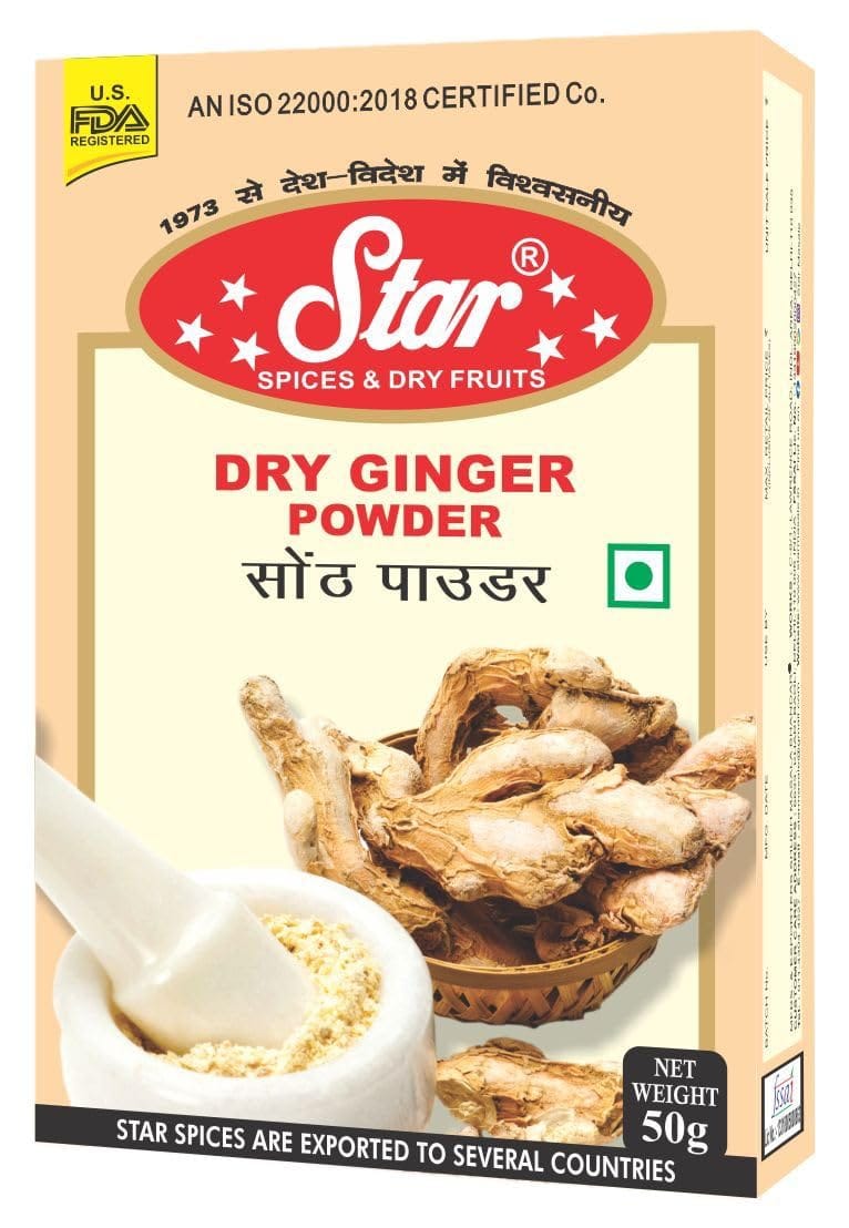 Star Spices Dry Ginger Powder, 50 gm - Pack of 2