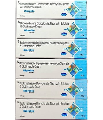 DIPROLITE CREAM 15 GM ( PACK OF 6) Day Cream 90 gm Pack of 6