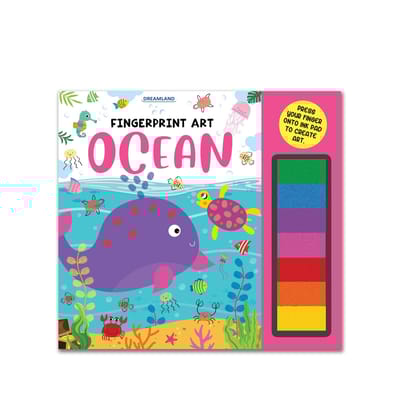 Ocean Fingerprint Art Activity Book for Children Age 4 - 9 years with Thumbprint Gadget | Colouring Book for Kids [Paperback] Dreamland Publications