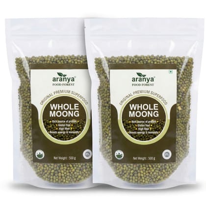 ORGANIC SABUT MOONG PACK OF 2 - 1000 gm