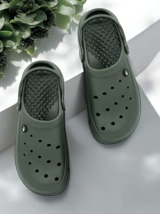 Hirolas® Men’s Ultra-Comfort Cushioned Fluffy Clogs Sliders - Green HROMCL07GRN Hirolas® Men’s Ultra-Comfort Cushioned Fluffy Clogs Sliders - Green HROMCL07GRN