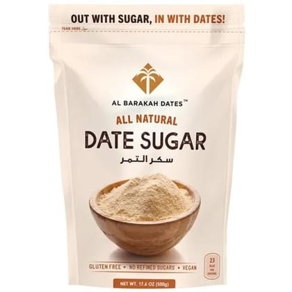 Al Barakah Dates All Natural Dates Sugar, 500 gm