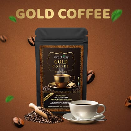 Love of India Gold Coffee | Made by Indian coffee beans | 10gm (5cups) Pack