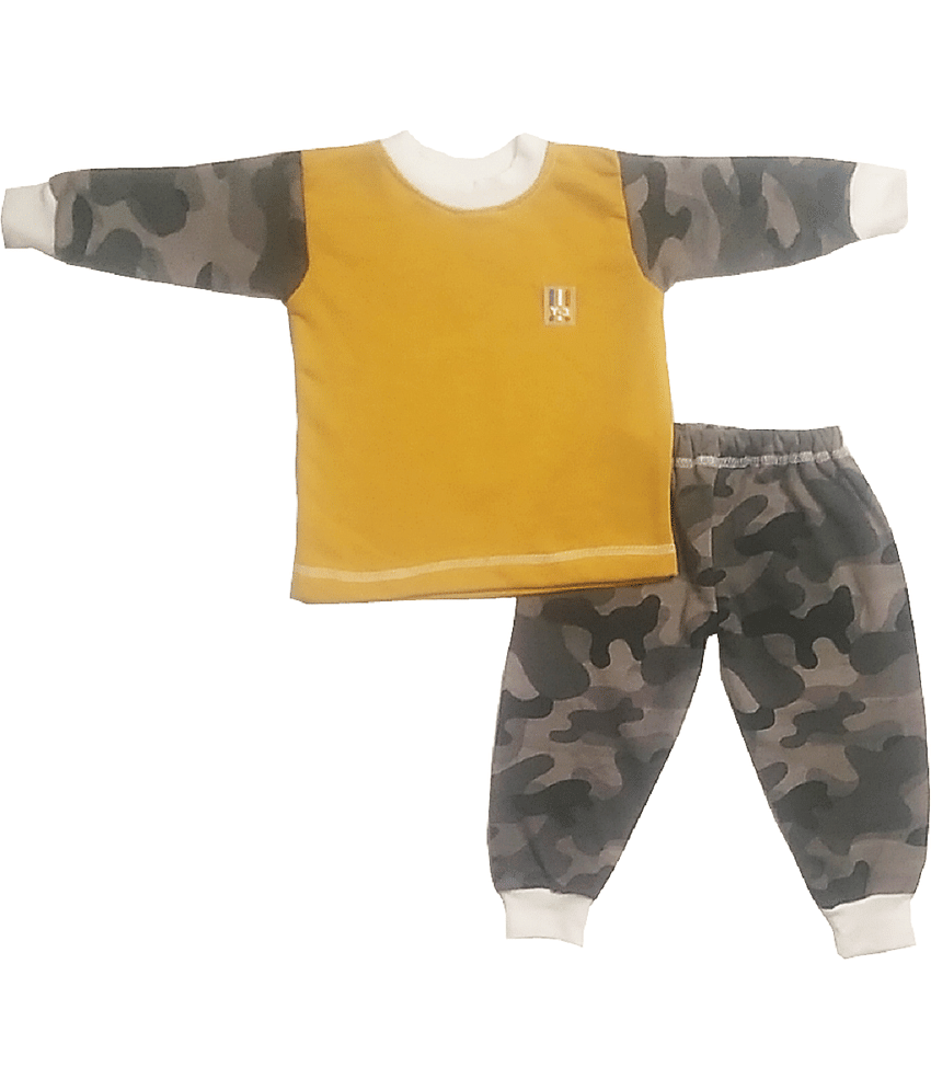 harshvardhanmart.com Pack of 1 Boys Cotton Blend Set ( Yellow )