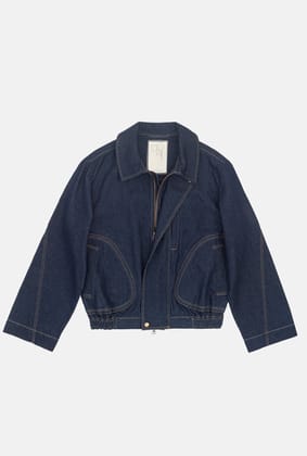 HEINRICH DENIM JACKET-NAVY BLUE / S