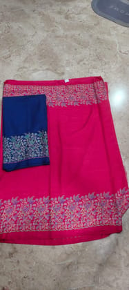 Pink saree