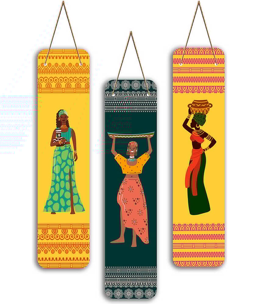 Saf Wood Wall Sculpture Multi - Pack of 3