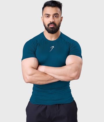 Fuaark - Red Polyester Slim Fit Men's Compression T-Shirt ( Pack of 1 )