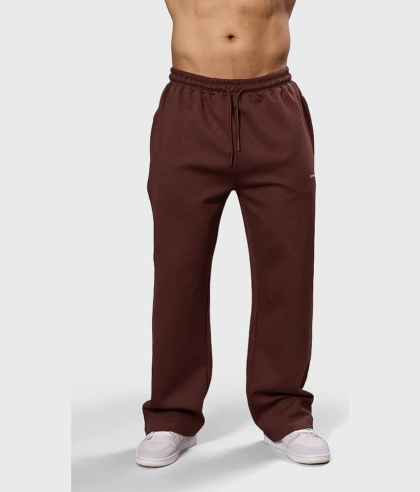 Fuaark Brown Cotton Men's Sports Trackpants ( Pack of 1 )