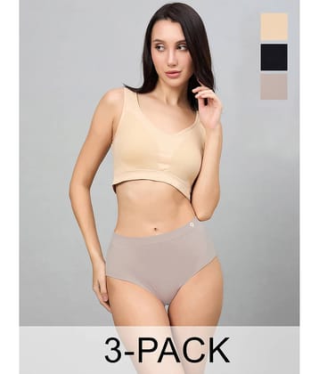 C9 Airwear Pack of 3 Modal Hipster For Women ( Multi Color )