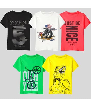 Kuchipoo Pack of 2 Boys Cotton Blend T-Shirt ( Multicolor )