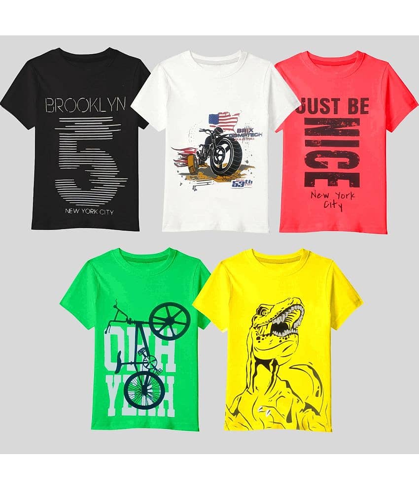 Kuchipoo Pack of 2 Boys Cotton Blend T-Shirt ( Multicolor )