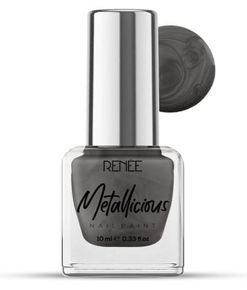 Renee  Sombre Grey Metallic Nail Polish 54 ( Pack of 1 )