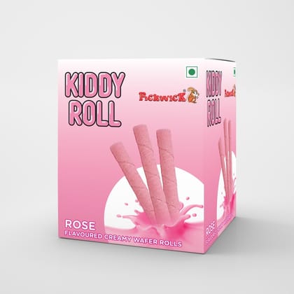 PICKWICK Kiddy Roll, Rose Flavoured Wafer Roll - 240 gm (10g x 24pcs)